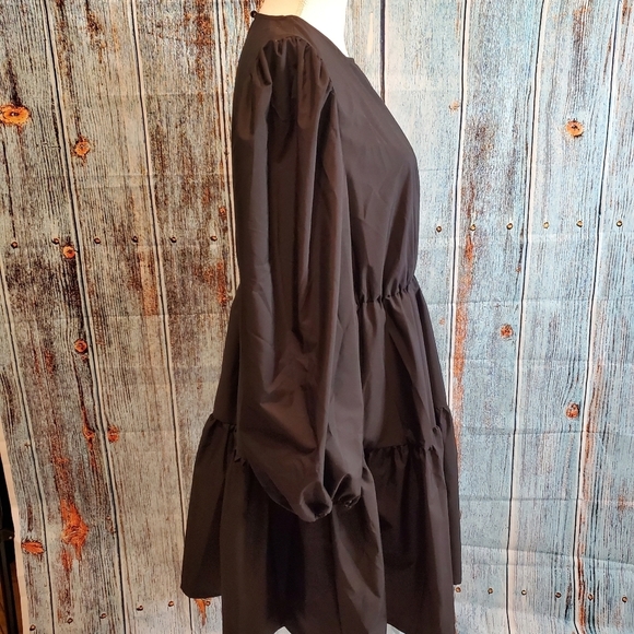 SHEIN Women's Lantern Sleeve Ruffle Hem Dress - Picture 9 of 13